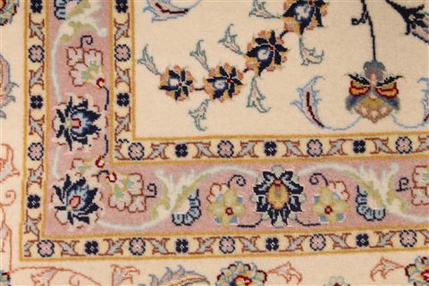 Tabriz Beige Hand Knotted 84 X 118 Area Rug 254-29614 Image 5