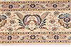 Tabriz Beige Hand Knotted 84 X 118  Area Rug 254-29614 Thumb 4
