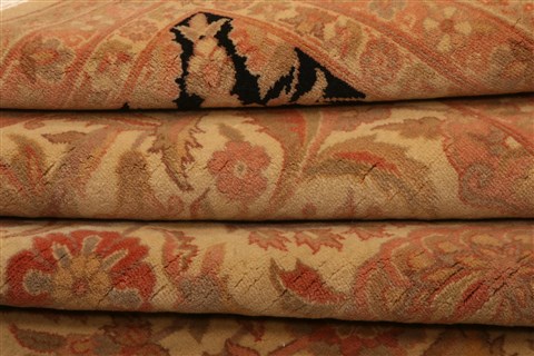 Tabriz Brown Hand Knotted 90 X 120 Area Rug 100-29615 Image 3