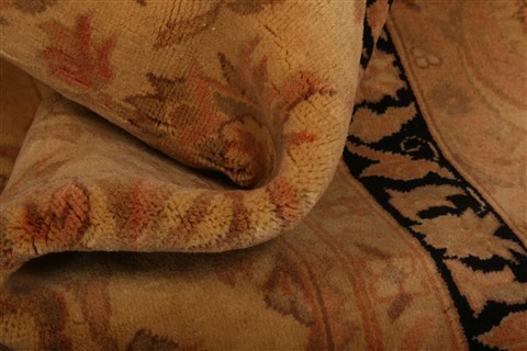 Tabriz Brown Hand Knotted 710 X 100 Area Rug 100-29617 Image 1
