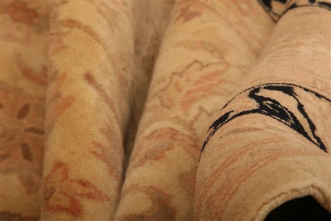Tabriz Brown Hand Knotted 710 X 100 Area Rug 100-29617 Image 2