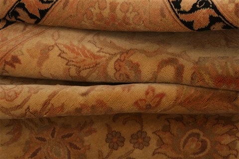 Tabriz Brown Hand Knotted 710 X 100 Area Rug 100-29617 Image 3