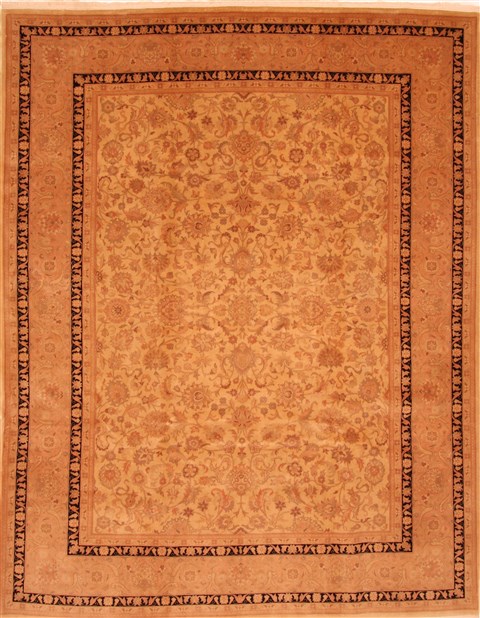 Tabriz Brown Hand Knotted 710 X 100 Area Rug 100-29617 Image 0