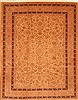 Tabriz Brown Hand Knotted 710 X 100  Area Rug 100-29617 Thumb 0