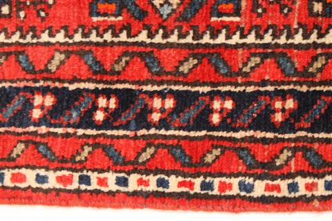 Hossein Abad Blue Runner Hand Knotted 29 X 173 Area Rug 250-29619 Image 1