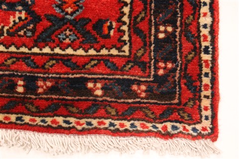 Hossein Abad Blue Runner Hand Knotted 29 X 173 Area Rug 250-29619 Image 7