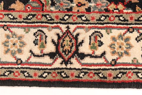 Hamedan Beige Runner Hand Knotted 27 X 156 Area Rug 250-29621 Image 1