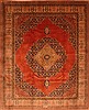 Tabriz Orange Hand Knotted 80 X 100 Area Rug 100-29622 Thumb 0