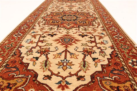 Serapi Brown Runner Hand Knotted 26 X 2110 Area Rug 250-29623 Image 1