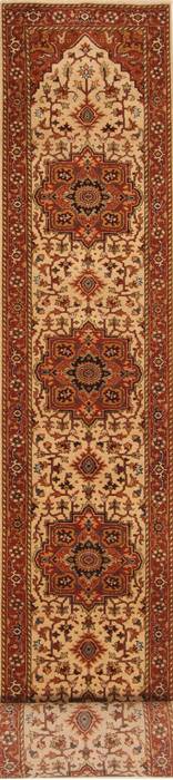 Serapi Brown Runner Hand Knotted 26 X 2110 Area Rug 250-29623 Image 0