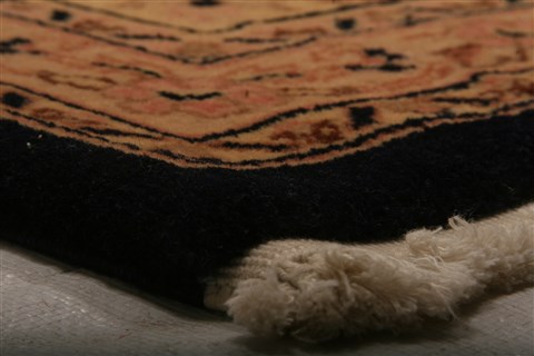 Tabriz Brown Hand Knotted 94 X 111 Area Rug 100-29625 Image 6