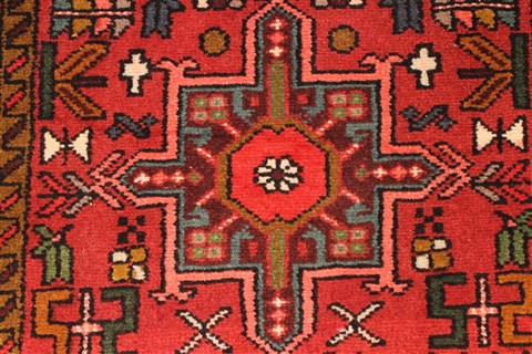 Karajeh Green Runner Hand Knotted 26 X 157 Area Rug 250-29633 Image 2