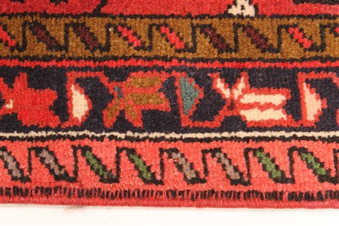 Karajeh Green Runner Hand Knotted 26 X 157 Area Rug 250-29633 Image 3