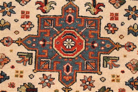 Karajeh Blue Runner Hand Knotted 26 X 200 Area Rug 250-29635 Image 1