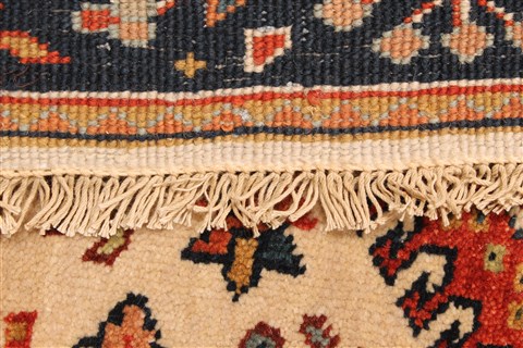 Karajeh Blue Runner Hand Knotted 26 X 200 Area Rug 250-29635 Image 3