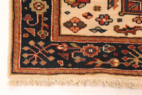 Karajeh Blue Runner Hand Knotted 26 X 200 Area Rug 250-29635 Image 6