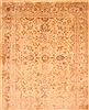 Varamin Yellow Hand Knotted 79 X 99  Area Rug 100-29637 Thumb 0