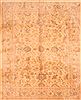 Tabriz Yellow Hand Knotted 79 X 99  Area Rug 100-29638 Thumb 0