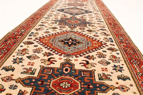 Karajeh Brown Runner Hand Knotted 26 X 201 Area Rug 250-29639 Image 3