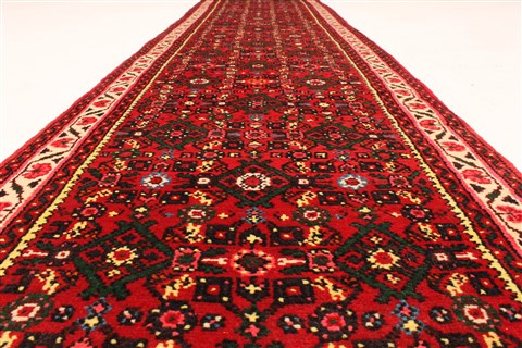 Hossein Abad Blue Runner Hand Knotted 24 X 160 Area Rug 250-29640 Image 3