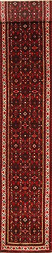 Hossein Abad Blue Runner Hand Knotted 2'4" X 16'0"  Area Rug 250-29640