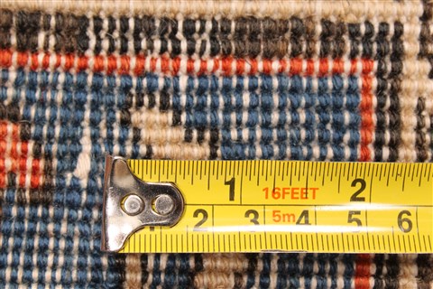 Hossein Abad Blue Runner Hand Knotted 33 X 149 Area Rug 250-29641 Image 5