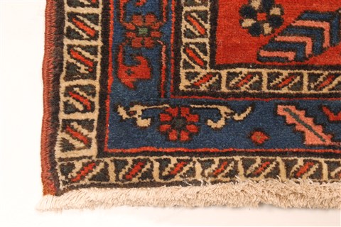 Hossein Abad Blue Runner Hand Knotted 33 X 149 Area Rug 250-29641 Image 7