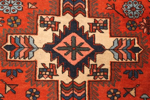 Hossein Abad Blue Runner Hand Knotted 33 X 149 Area Rug 250-29641 Image 8
