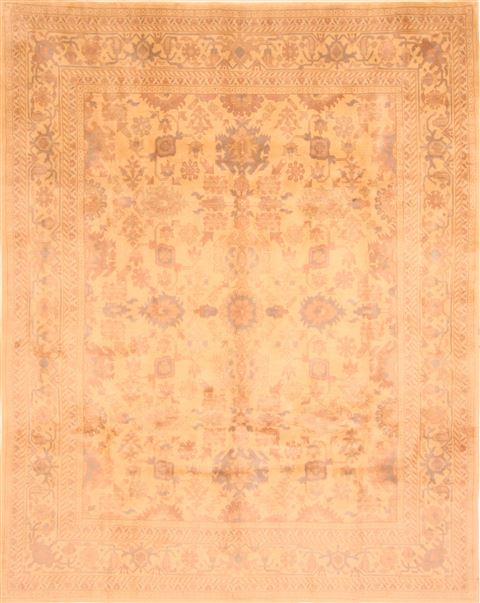 Tabriz Beige Square Hand Knotted 97 X 99 Area Rug 253-29642 Image 0