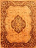 Tabriz Beige Hand Knotted 90 X 120 Area Rug 100-29643 Thumb 0