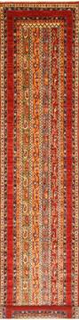 Pakistani Kazak Multicolor Runner 10 to 12 ft Wool Carpet 29647