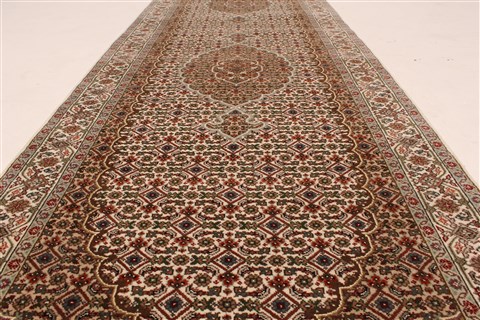 Mahi Brown Runner Hand Knotted 28 X 1111 Area Rug 250-29648 Image 3