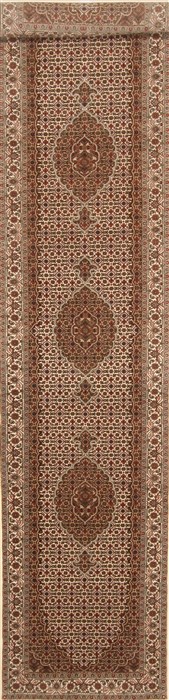 Mahi Brown Runner Hand Knotted 28 X 1111 Area Rug 250-29648 Image 0