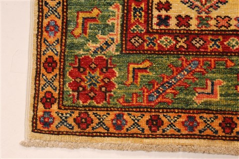 Kazak Blue Runner Hand Knotted 27 X 128 Area Rug 250-29650 Image 6