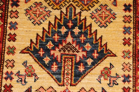 Kazak Blue Runner Hand Knotted 27 X 128 Area Rug 250-29650 Image 7