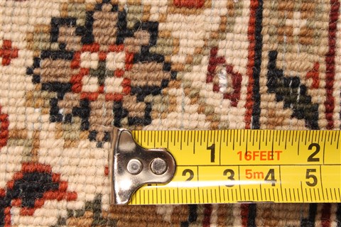 Herati Beige Runner Hand Knotted 26 X 209 Area Rug 250-29651 Image 4