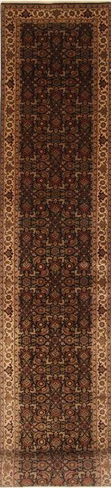 Herati Beige Runner Hand Knotted 26 X 209 Area Rug 250-29651 Image 0