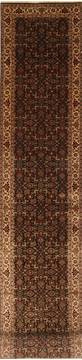 Indian Herati Beige Runner 21 to 25 ft Wool Carpet 29651