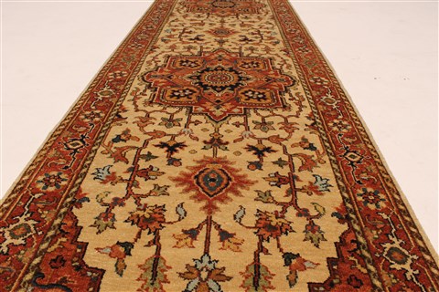 Serapi Brown Runner Hand Knotted 26 X 1911 Area Rug 250-29652 Image 2