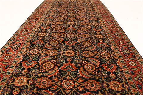 Herati Beige Runner Hand Knotted 27 X 2010 Area Rug 250-29653 Image 2