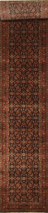 Herati Beige Runner Hand Knotted 27 X 2010 Area Rug 250-29653 Image 0