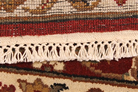 Kashmar Beige Runner Hand Knotted 27 X 194 Area Rug 250-29654 Image 3