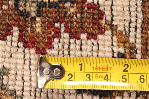 Kashmar Beige Runner Hand Knotted 27 X 194 Area Rug 250-29654 Image 4