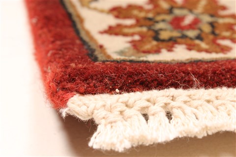 Kashmar Beige Runner Hand Knotted 27 X 194 Area Rug 250-29654 Image 5