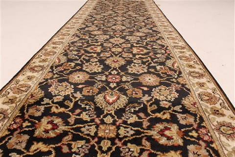 Kashmar Beige Runner Hand Knotted 30 X 911 Area Rug 250-29655 Image 2