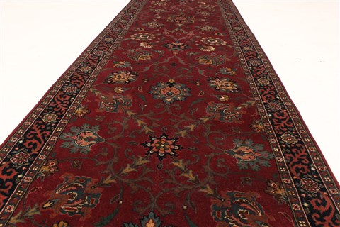 Kashmar Beige Runner Hand Knotted 25 X 179 Area Rug 250-29658 Image 2