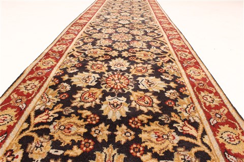 Kashmar Beige Runner Hand Knotted 27 X 180 Area Rug 250-29660 Image 1