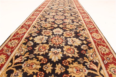 Kashmar Beige Runner Hand Knotted 27 X 180 Area Rug 250-29660 Image 4