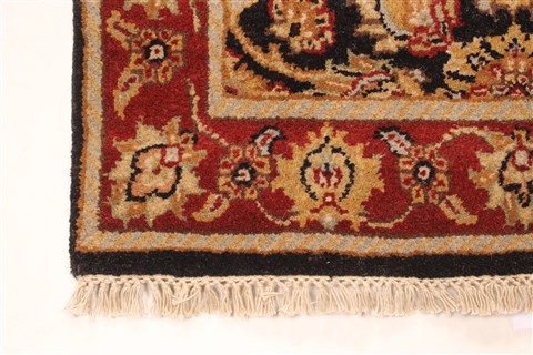 Kashmar Beige Runner Hand Knotted 27 X 180 Area Rug 250-29660 Image 6