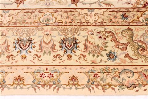 Tabriz Beige Hand Knotted 82 X 1110 Area Rug 254-29663 Image 3